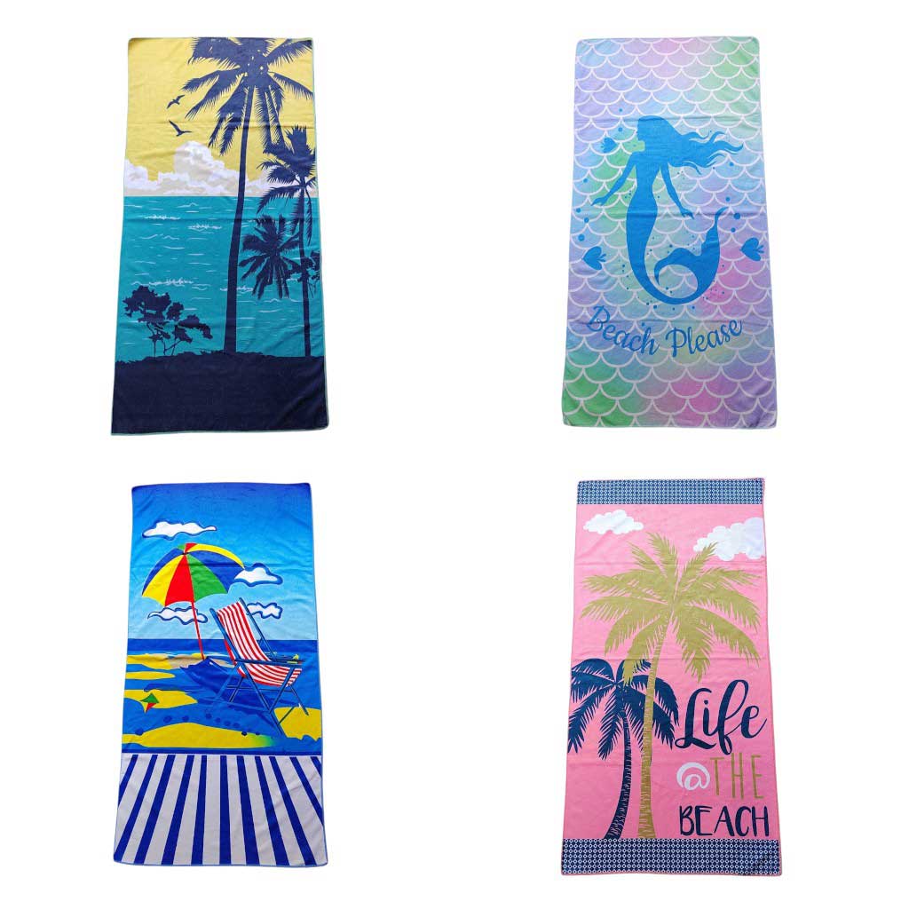 Toalla De Playa Estampado De Verano Surtido 68X138Cm