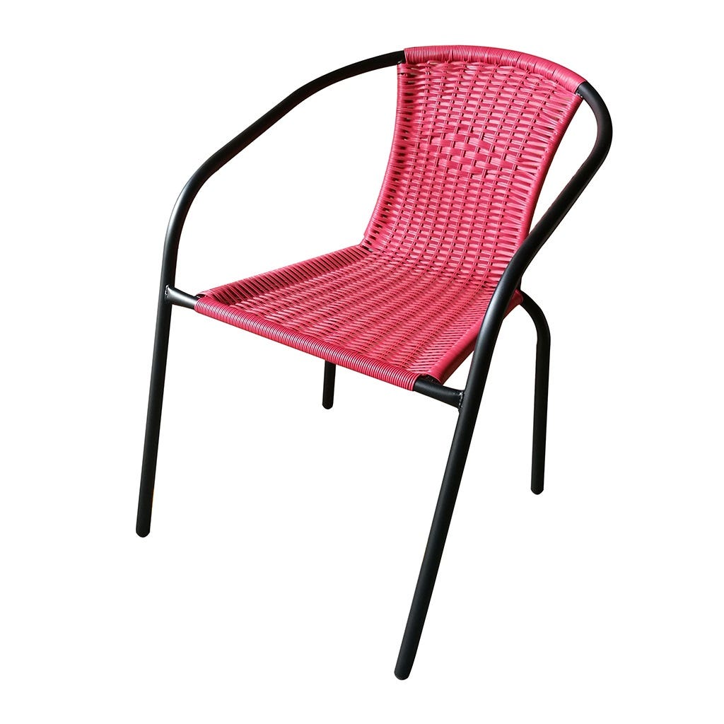 Silla Rita Rattan roja