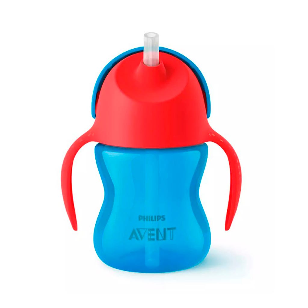 Vaso azul con carrizo flexible anti-fugas
