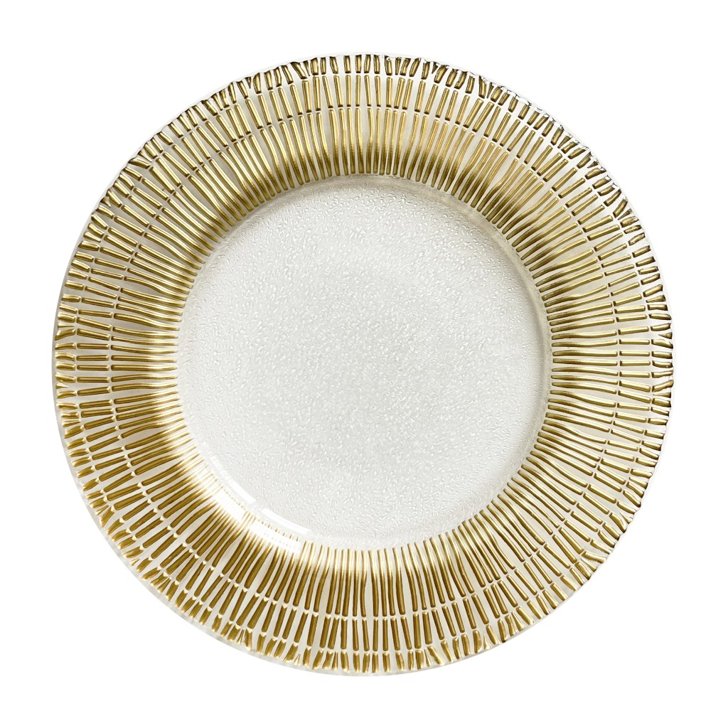 Plato Dorado De Fondo 33cm