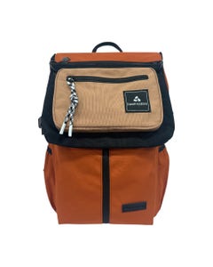 Mochila Naranja Para Viaje Con Bolso Removible 17"