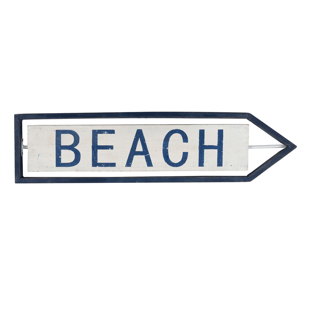 Decoración De Pared Beach 61X3X15Cm