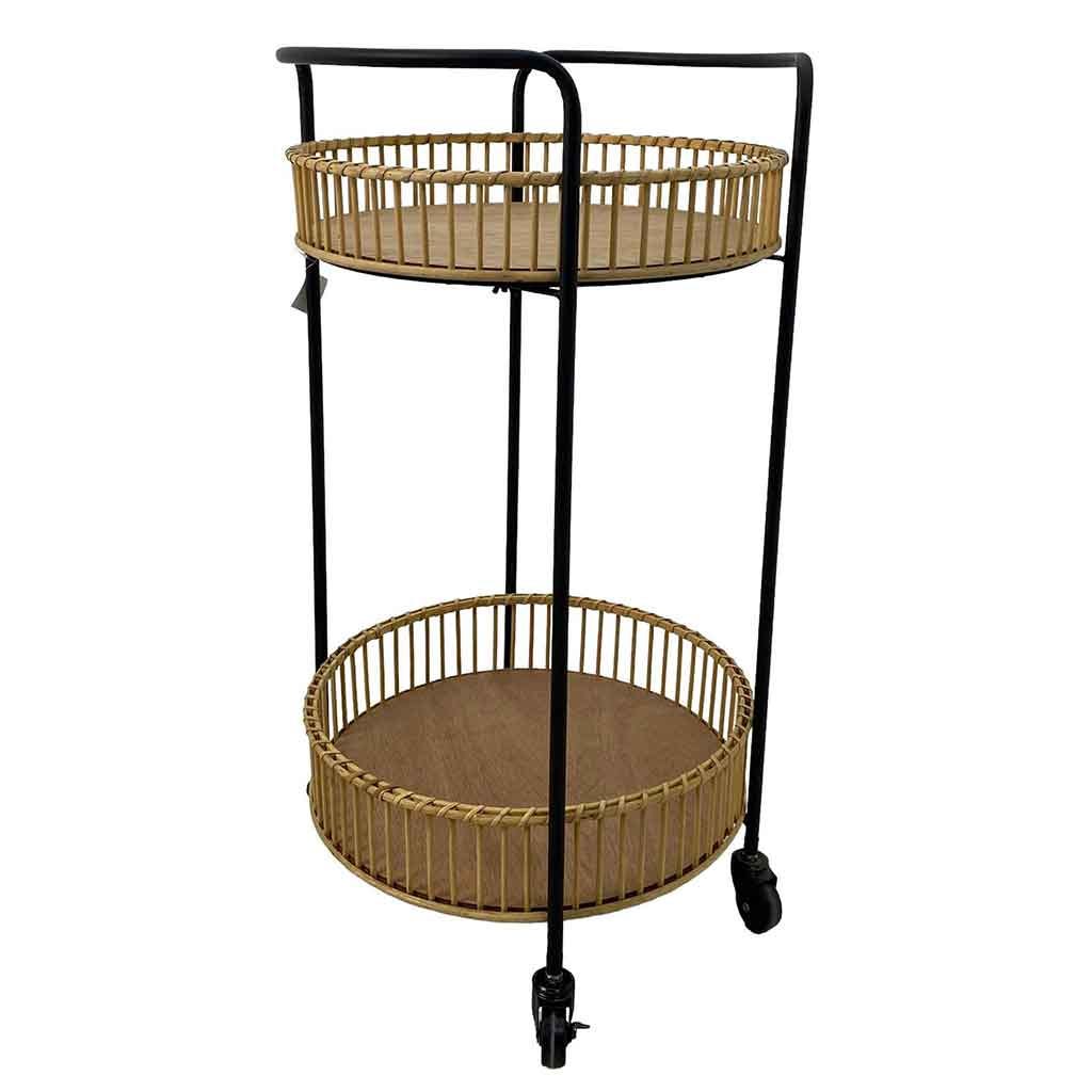 Carrito De Bar De 2 Niveles 45x43.5x81cm