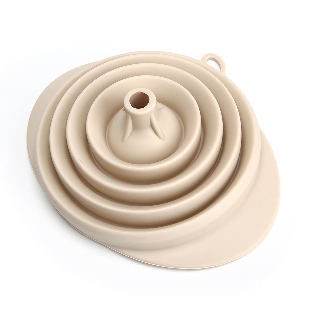 Embudo de silicona beige