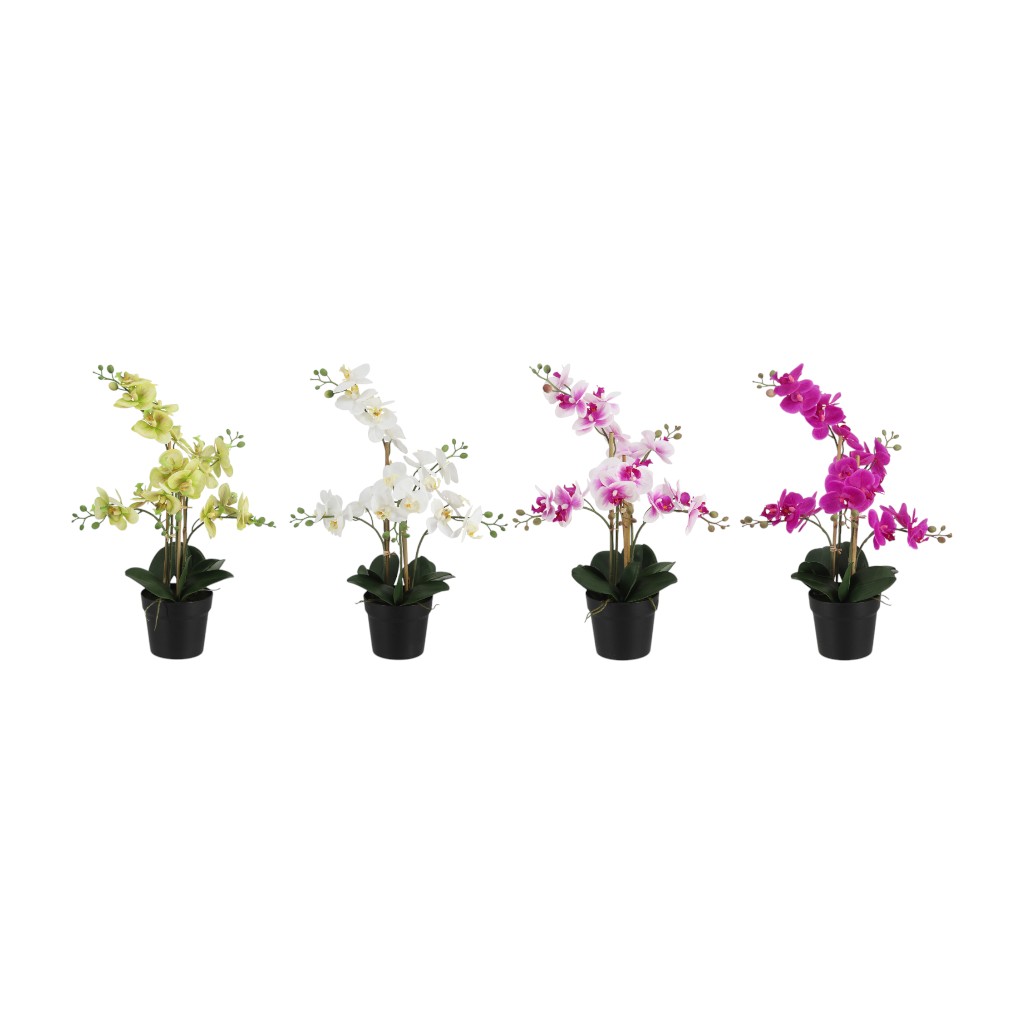 Orquídea En Pote Colores Colores Surtidos 51Cm