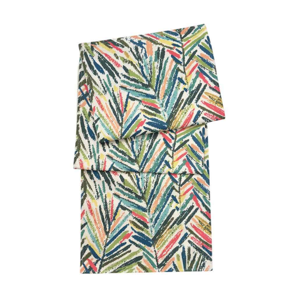 Camino De Mesa Estampado De Hojas Colorido 35.5X183Cm