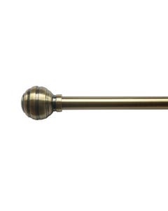 Cortinero metálico bronce extensible de 120 a 210 cm con terminales