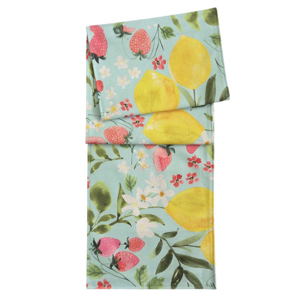 Camino De Mesa Estampado De Limón 35.5X183Cm