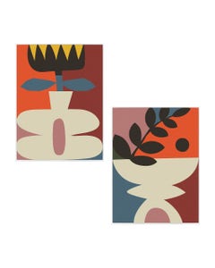 Cuadro Abstracto De Pared 45x60x2.5cm Surtido