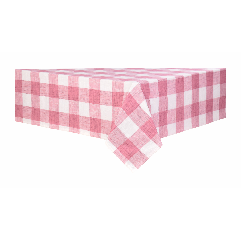 Camino de mesa con estampado de cuadros 140X140CM