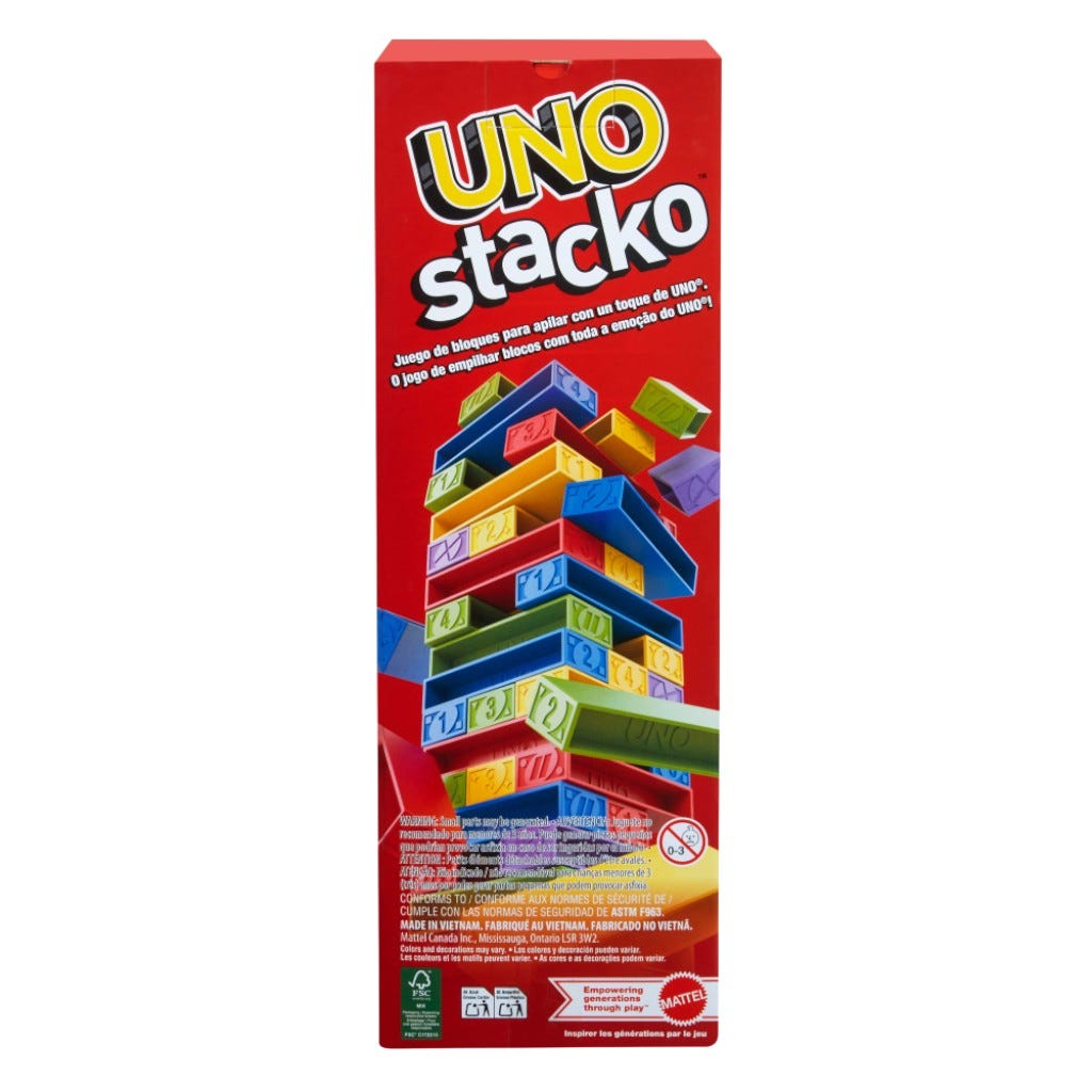 Juego De Mesa Uno Stacko