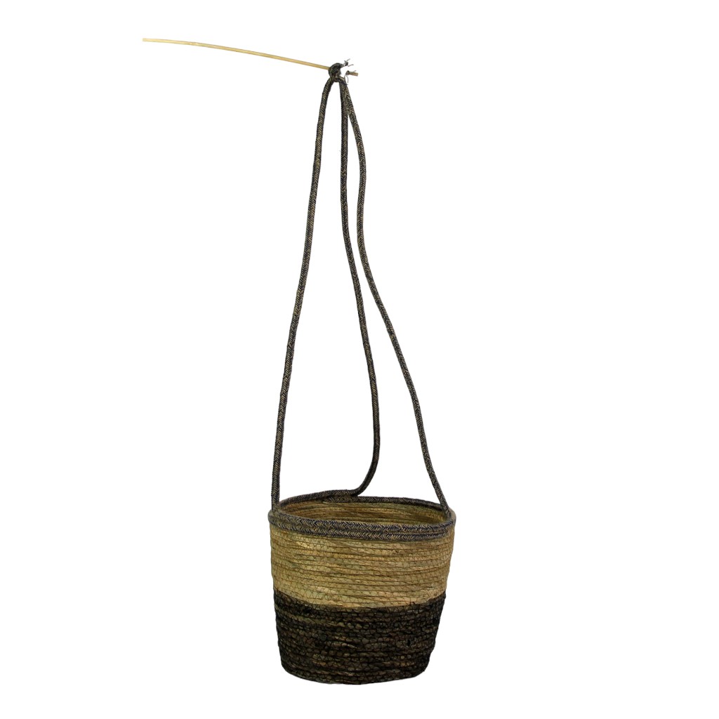 Cesta Colgante De Yute Para Plantas 27X23Cm