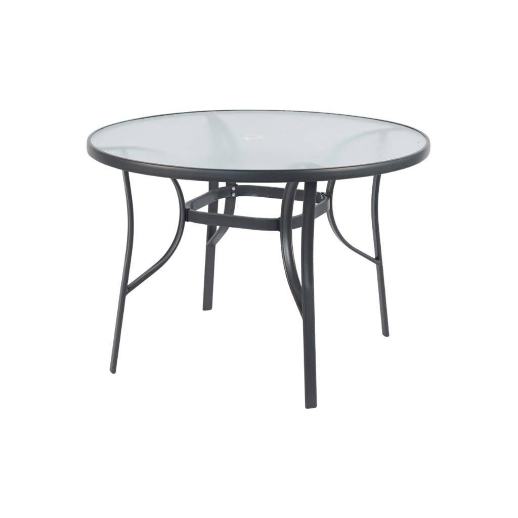 Mesa Redonda De Vidrio Templado Santiago 100X70Cm