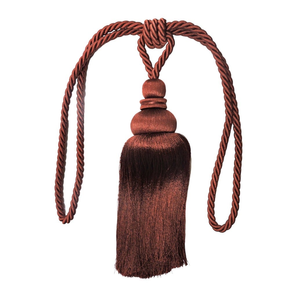 Borla De Cortina Color Cobre 68Cm