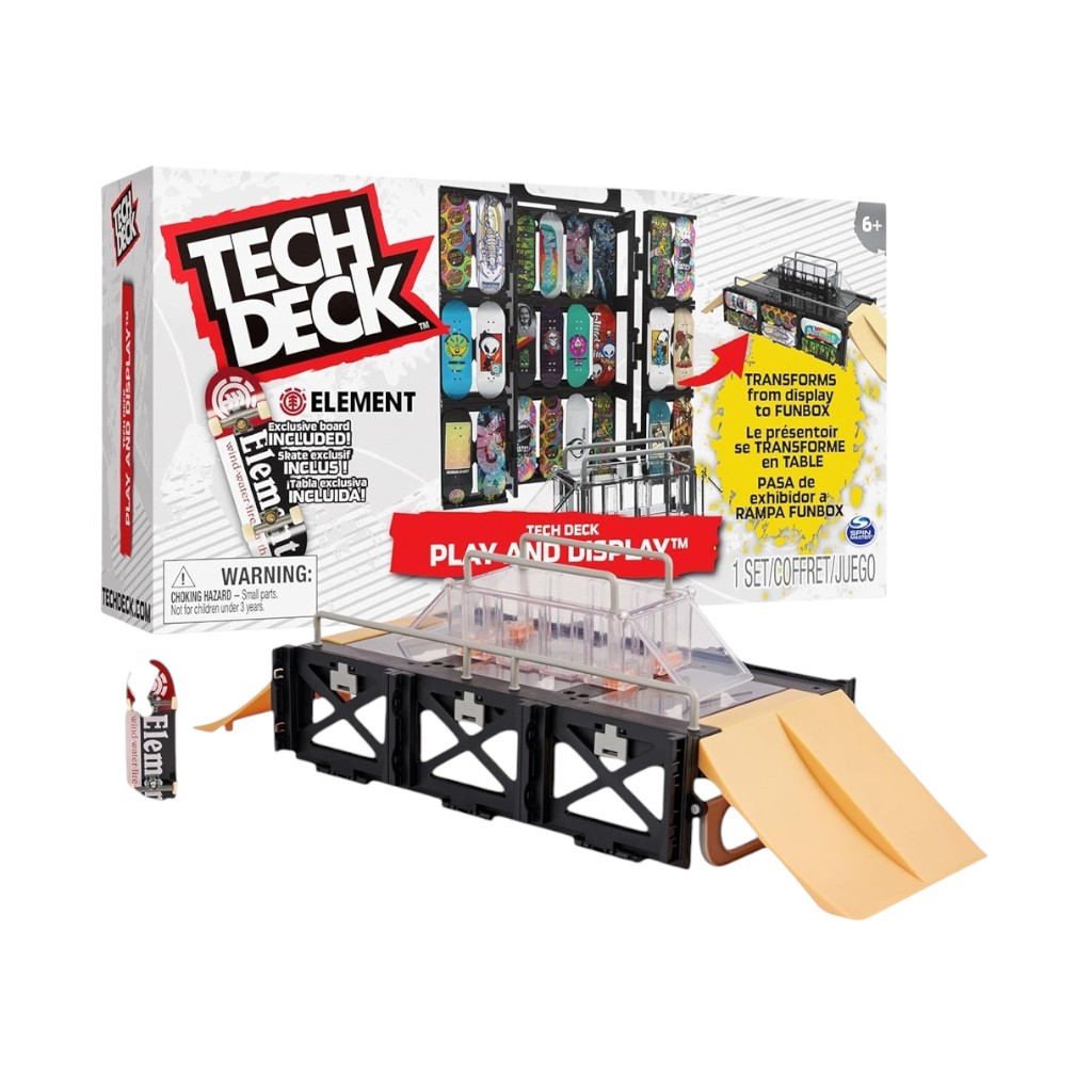Juego Tech Deck De Rampa Transformable Para Jugar Y Exhibir