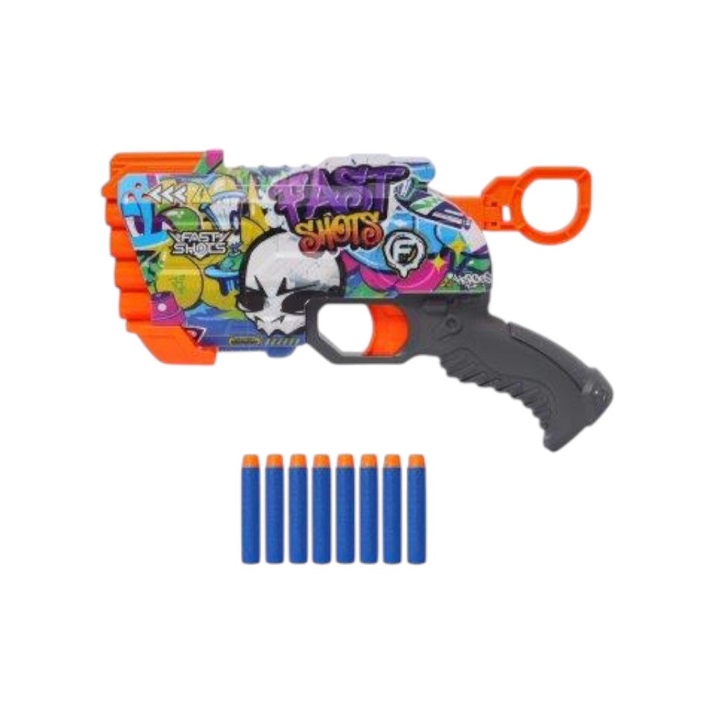 Set Lanzador Con 8 Dardos Fast Shots