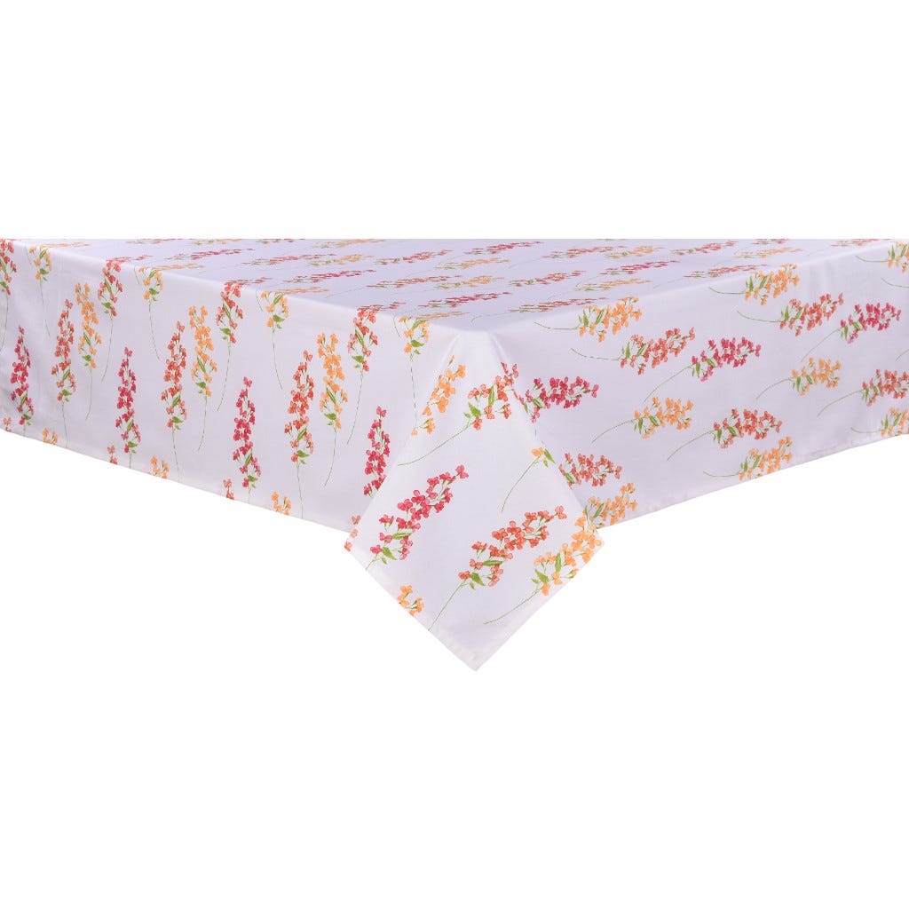 Mantel Blanco Con Diseño 160x320cm