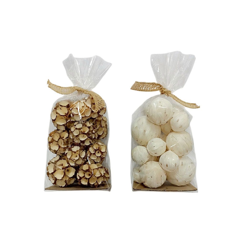 Esferas Naturales Decorativas Surtido 15X13X20Cm