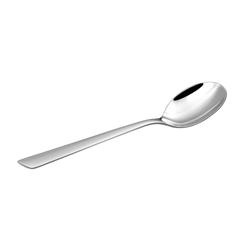 Cuchara de TE individual plateado con mango simple