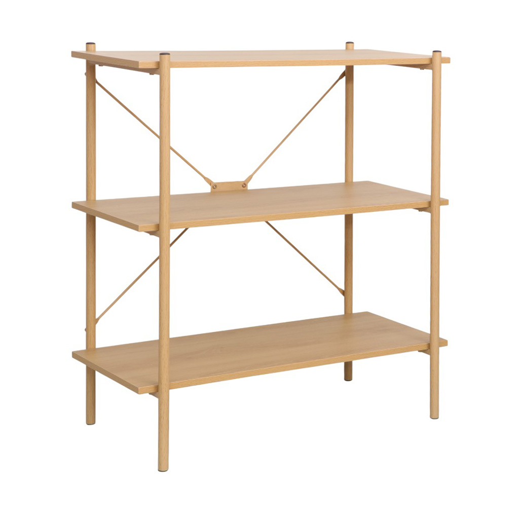 Librería De 3 Niveles Akagi 80X40X91,7Cm