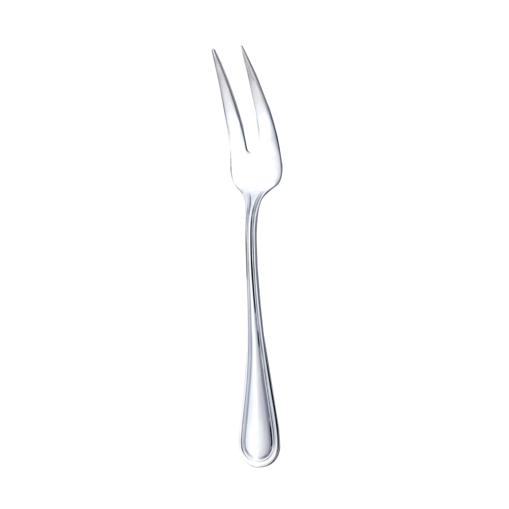 Tenedor para servir plateada con dos puntas