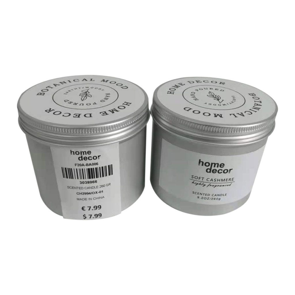 Vela aromática Highly Fragranced Botanical Mood- Cachemira Suave 260g