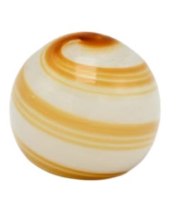 Bola Decorativa Blanco Y Amarillo 10x10x10cm