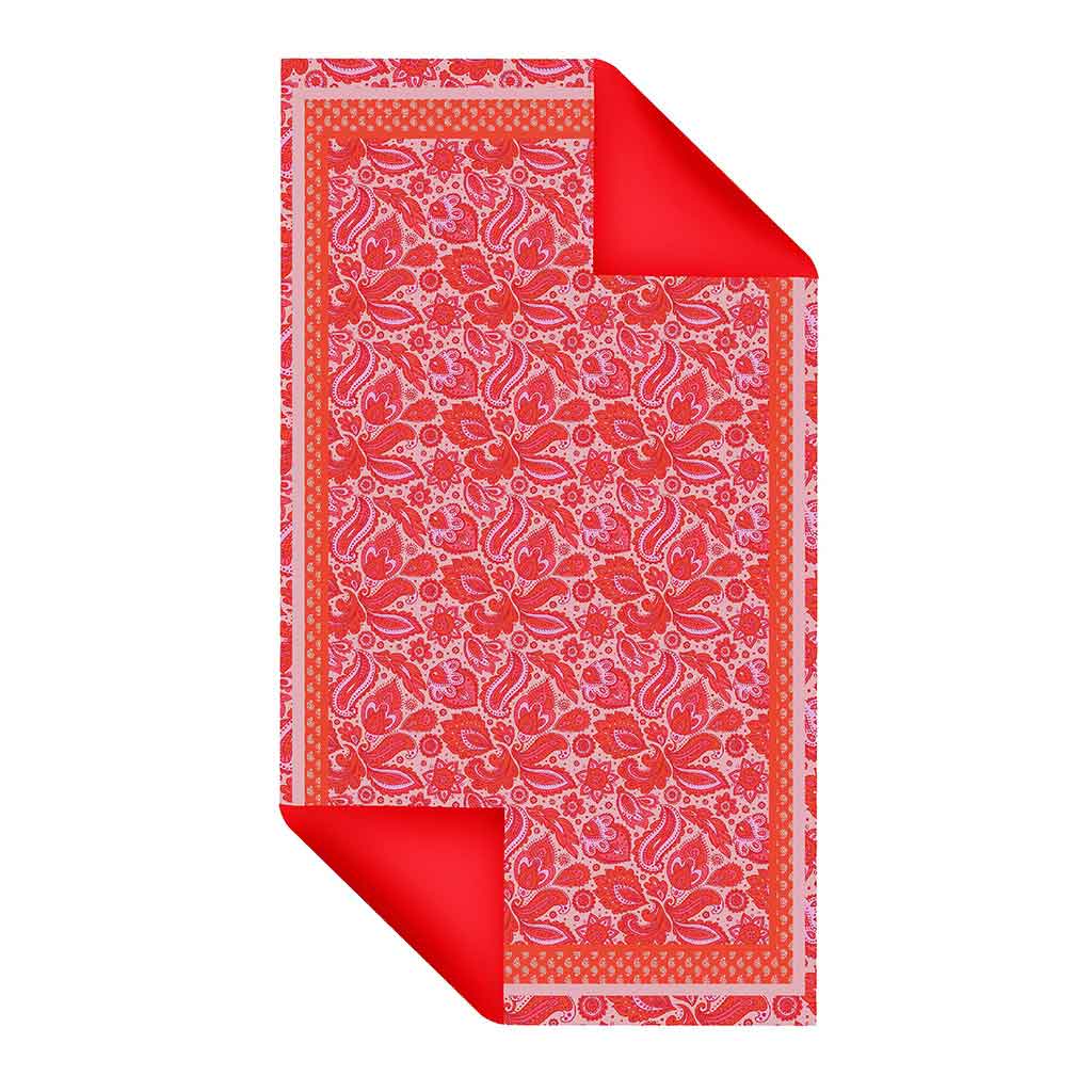 Toalla De Playa Con Estampado Rojo