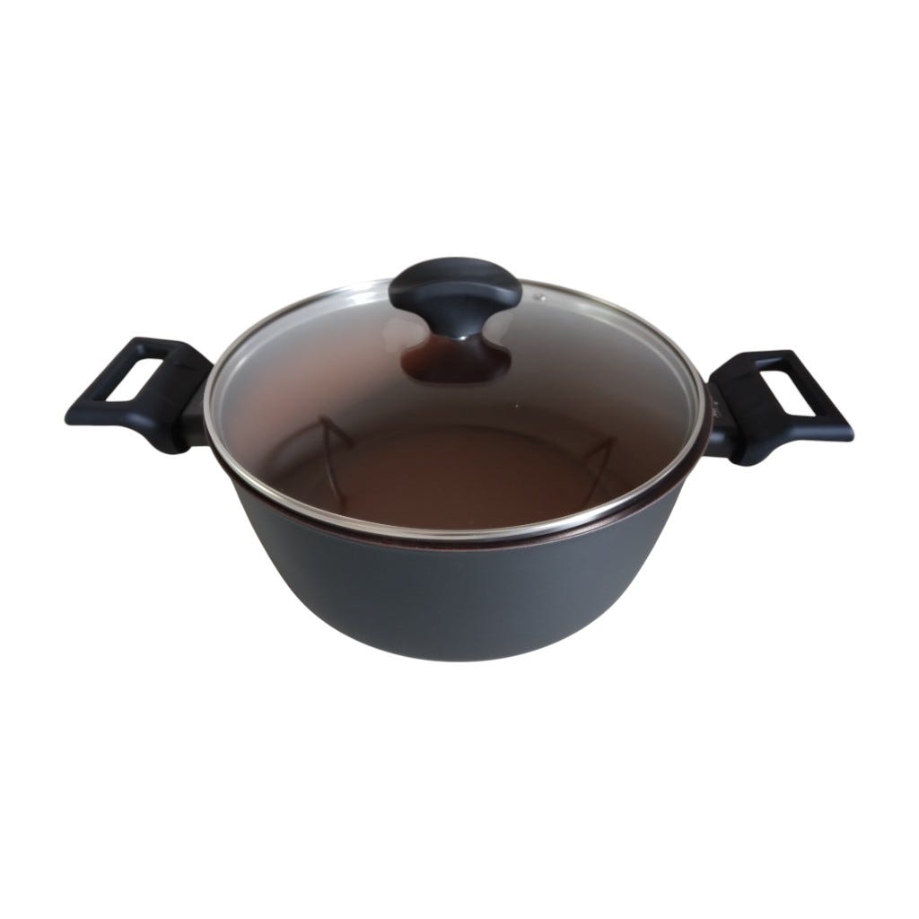 Cacerola Con Tapa Negro 24Cm