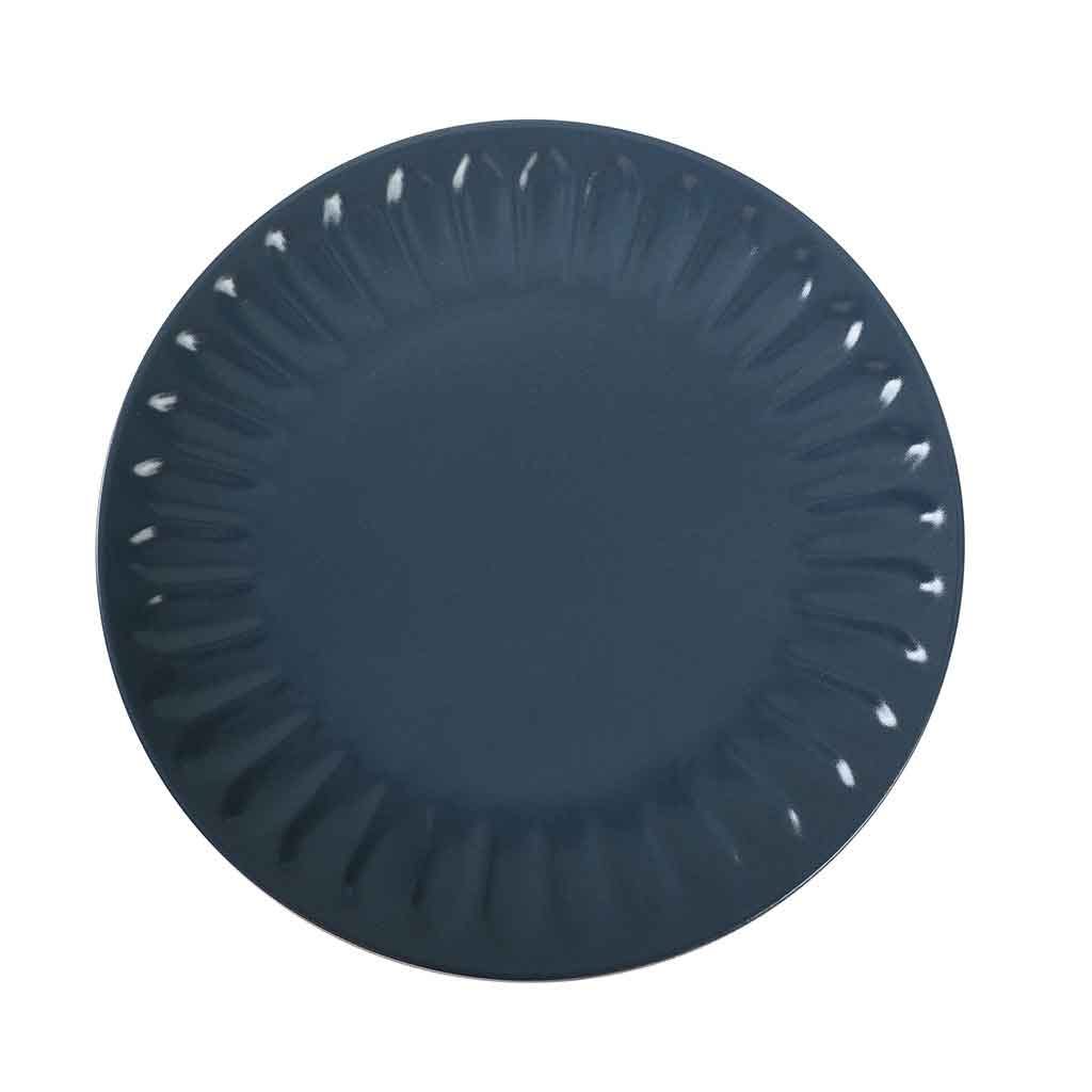 Plato De Cerámica Color Azul 27cm