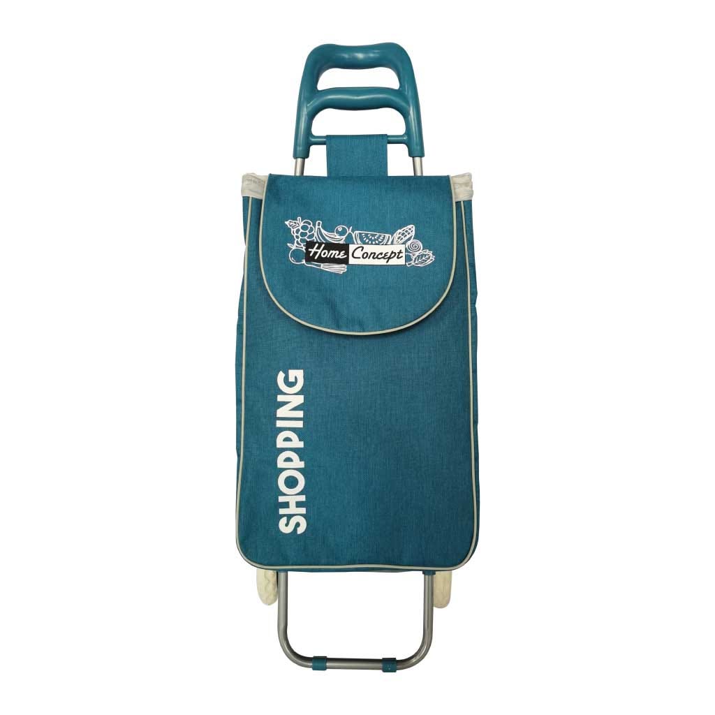 Carrito para mercado plegable azul claro