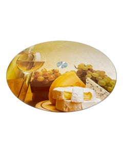 Bandeja Giratoria Estampado De Quesos 35X35X2Cm