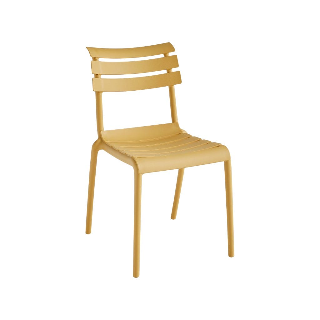 Silla De Comedor Sheyla 55X41X82.5Cm Amarilla