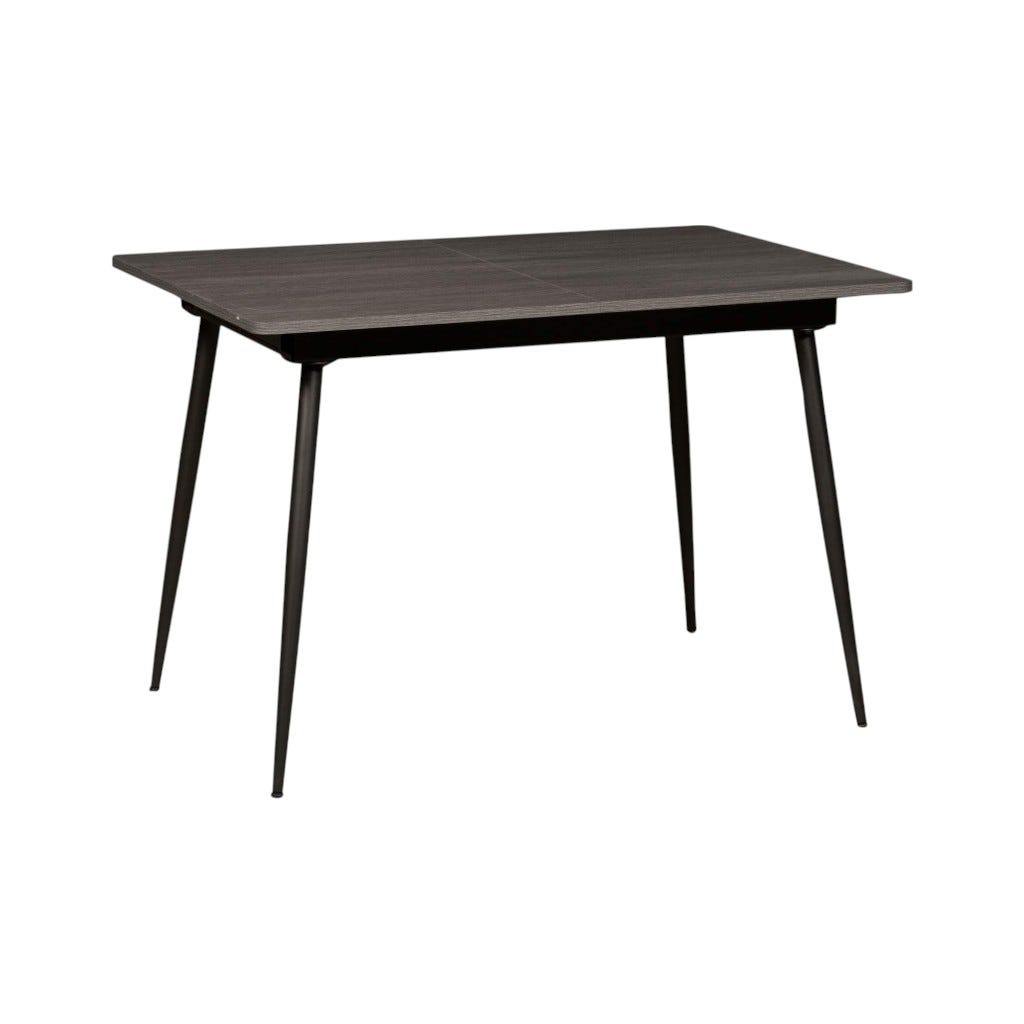 Mesa De Comedor Rectangular Zazu Gris Oscuro 120-160