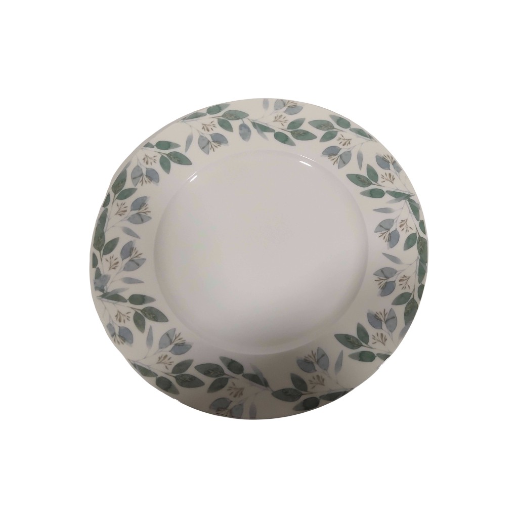 Plato De Cenar Estampado De Hojas 27Cm