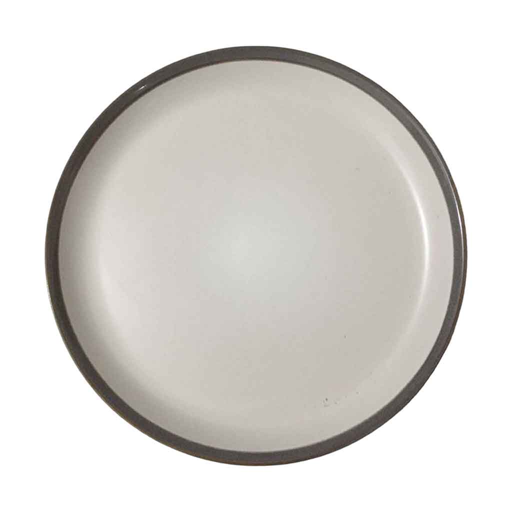 Plato Gris De Cerámica 20Cm