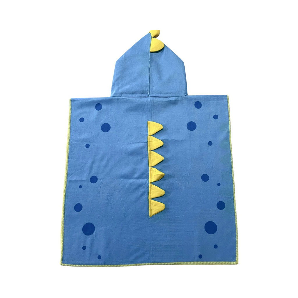 Poncho Para Niños Diseño De Dinosaurios 60X120Cm
