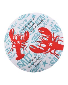 Individual Redondo Estampado De Langosta