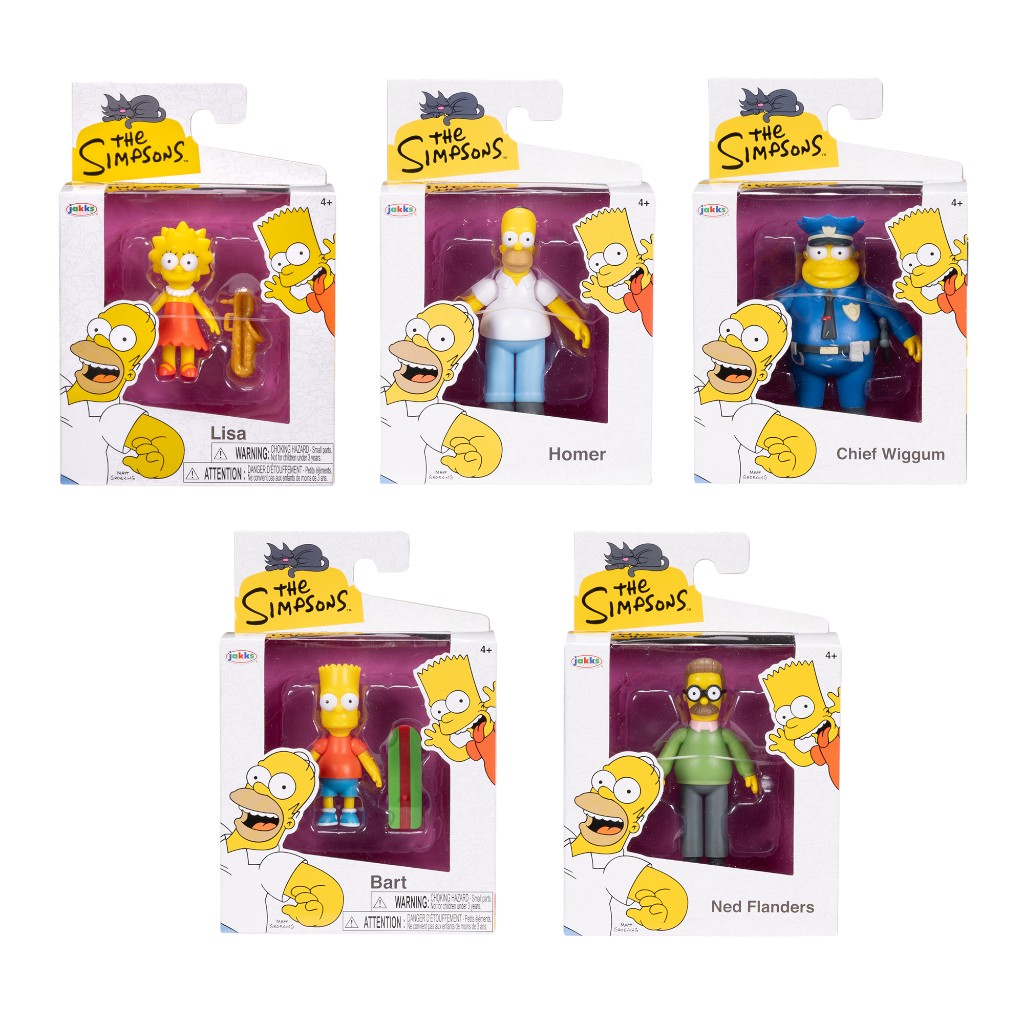 Figuras De Los Simpsons 2.5" Surtidas