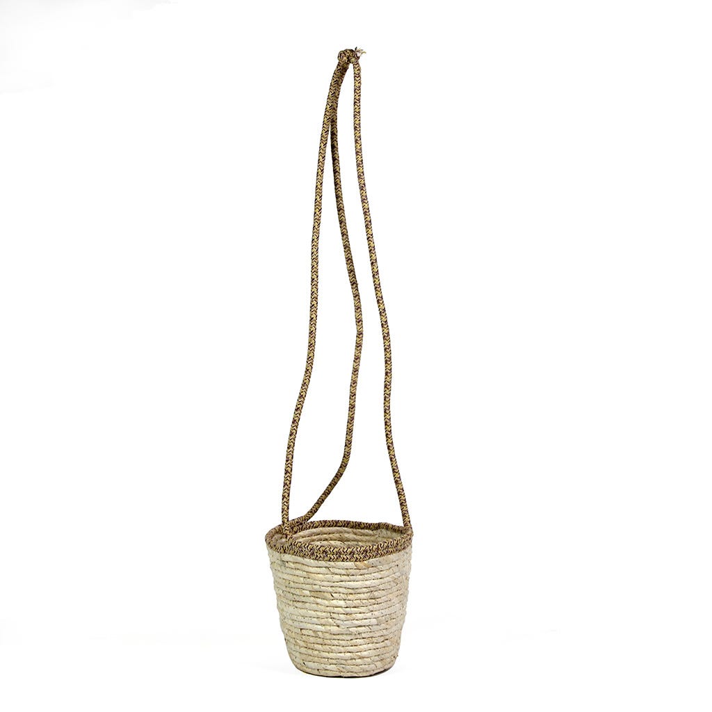 Cesta Colgante Para Plantas Natural 20X18Cm