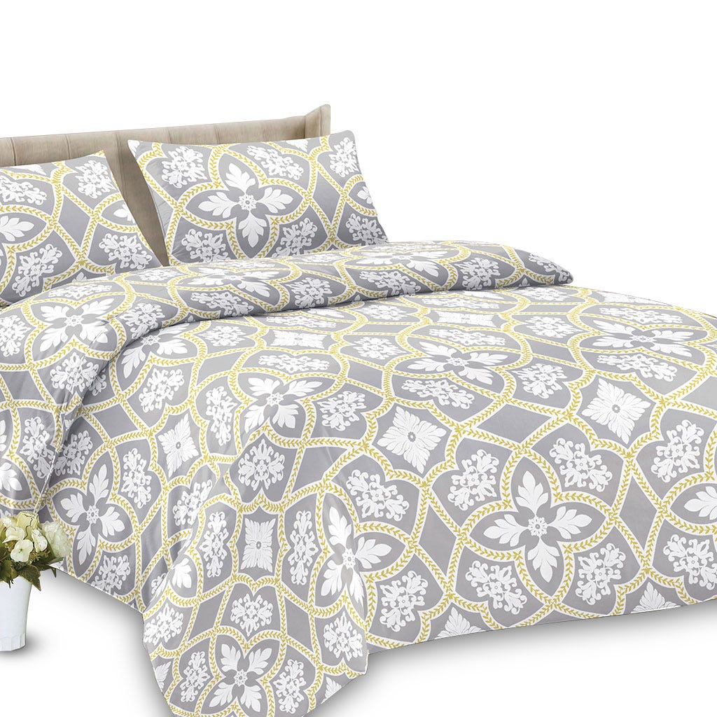 Juego De Sabanas Estampado Moderno Tamaño Queen