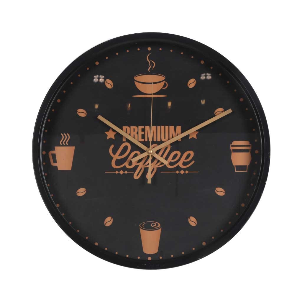 Decorativo Reloj con Diseño de Tazas de Café