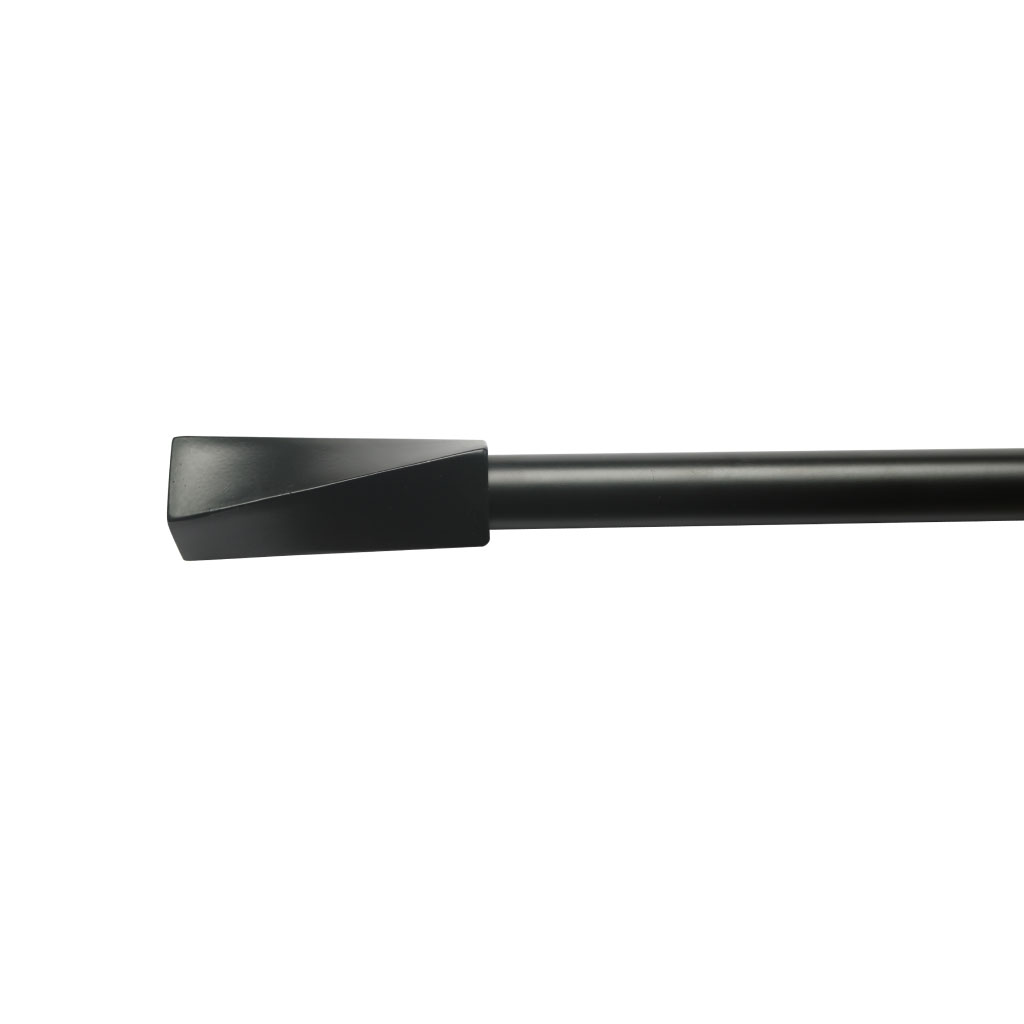 Cortinero metálico negro extensible de 70 a 120 cm