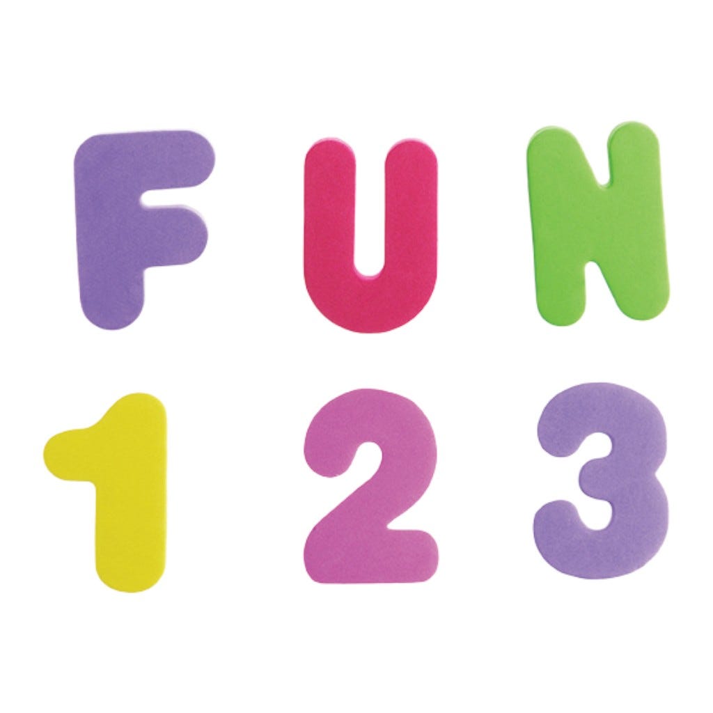 Letras Y Números Para El Baño Munchkin