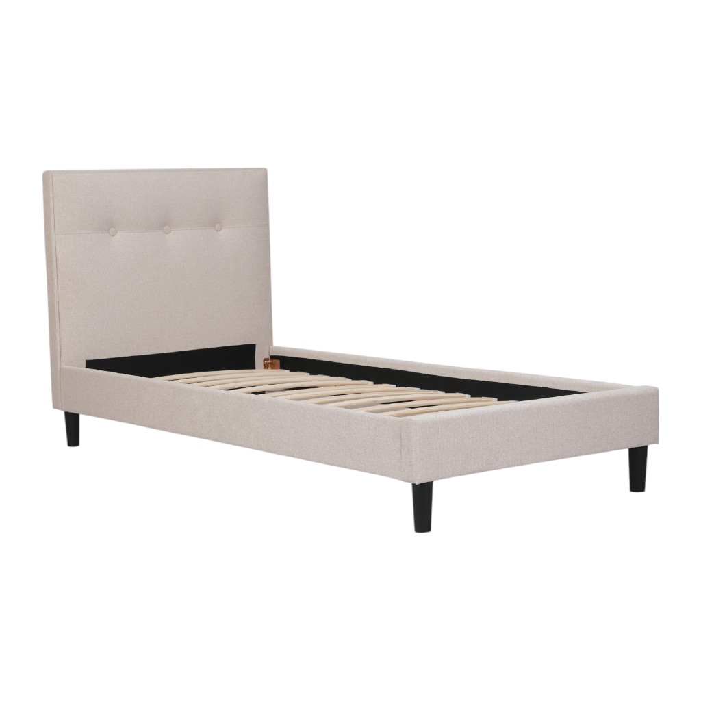 Cama Individual Justine Beige 208x104,5x105cm