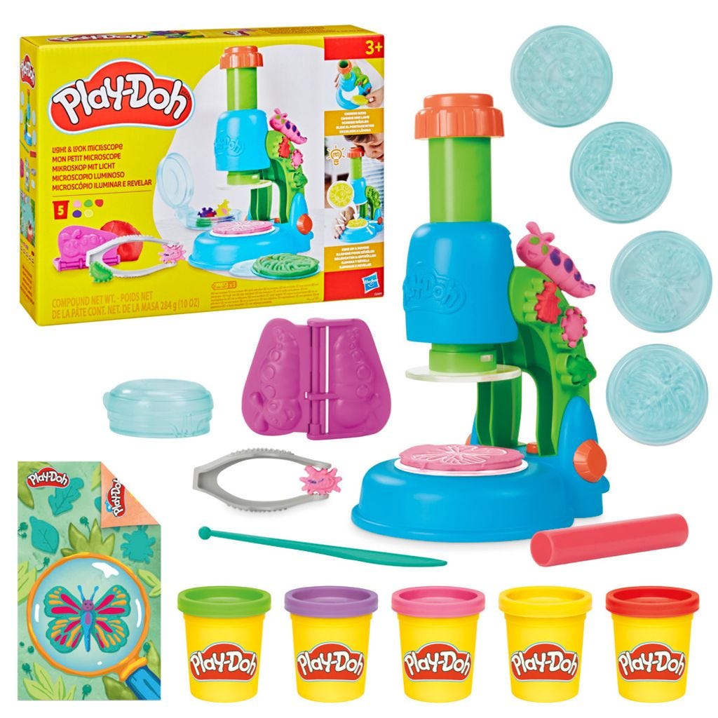 Set de Masa Moldeable Play-Doh Microscopio Luminoso