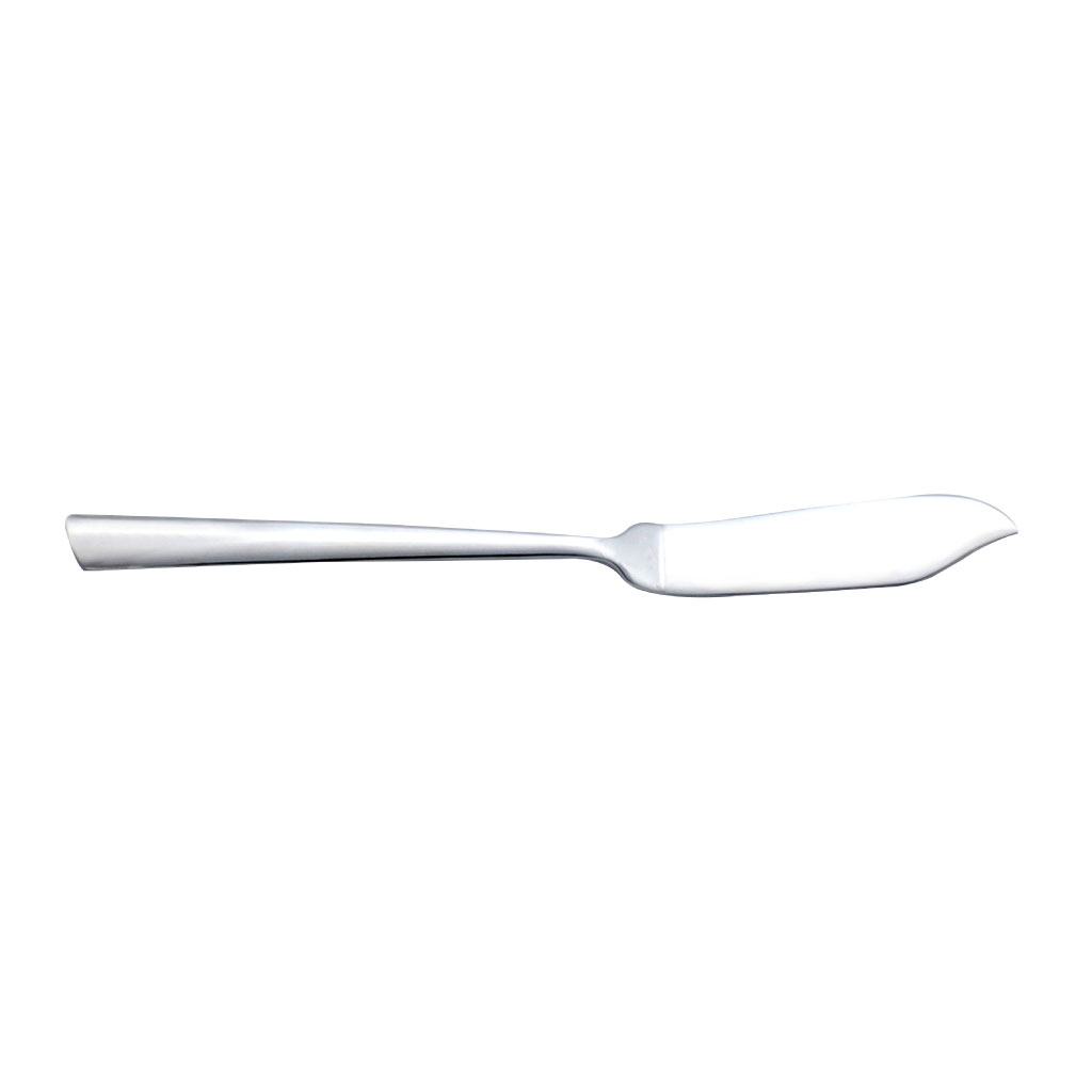 Cuchillo para pescado plateado con mango simple