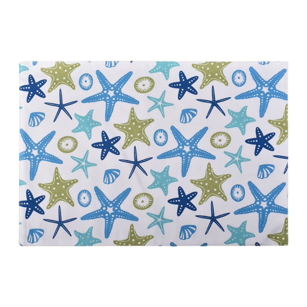 Individual Estampado De Estrella De Mar 33X48Cm