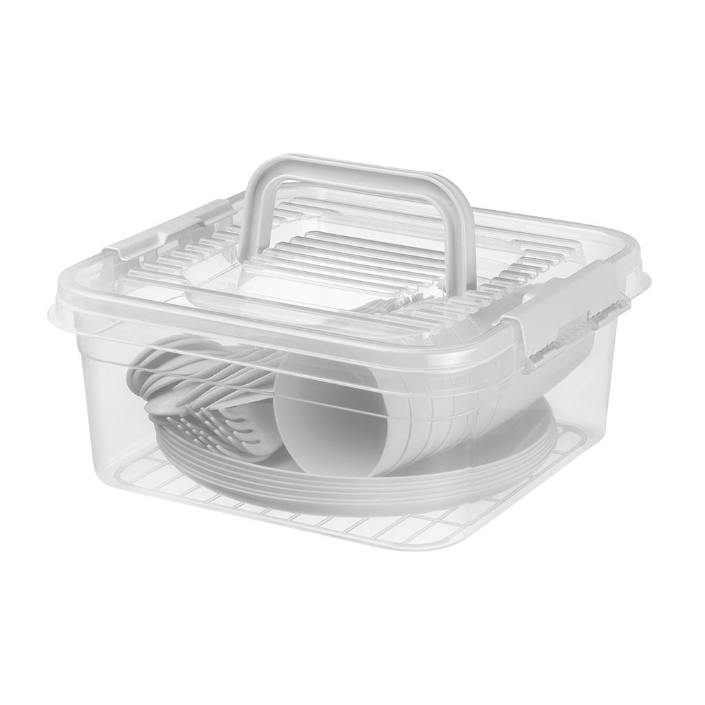 Set De Utensilios Para Picnic Blanco 26X24.5X11.5Cm