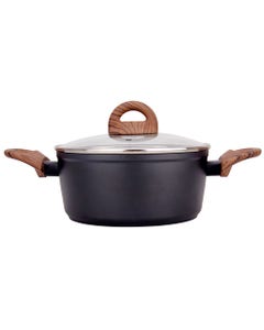 Olla con tapa Amercook con asas de madera 20 cm